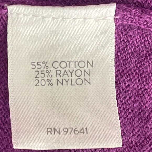 J. Jill Crew Neck Sweater Purple Sz PETITE L EUC - Picture 4 of 4